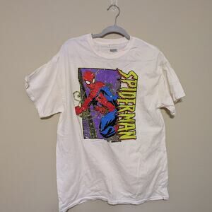 Marvel Spider-Man Tee with Red and Purple Graphic